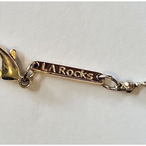 LA Rocks Happy Smiley Face Emoji Necklace Yellow gold tone ball link Chain - Picture 5 of 9